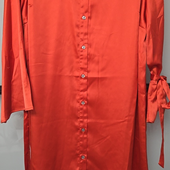 NWT SAMMY B SILKY SHIRT DRESS. SZ 2X & 3X - Picture 4 of 6
